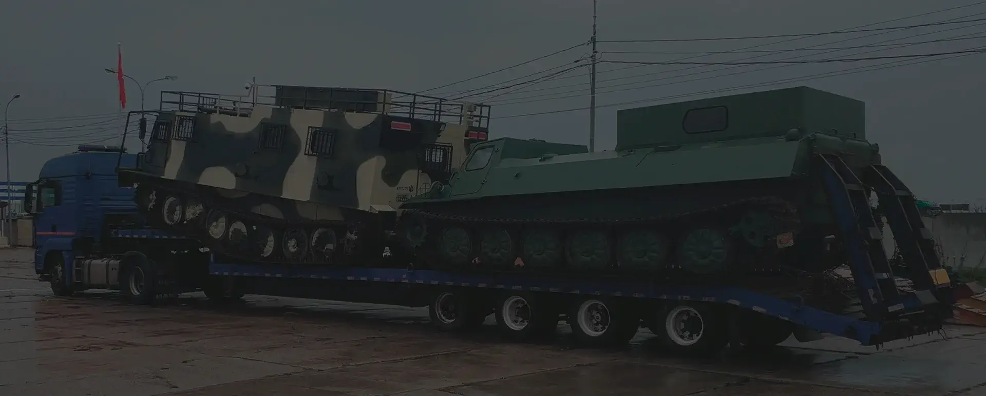 Транспортировка танков и ракет в селе Большая Черниговка (Приволжский округ - Самарская область) с соблюдением секретности.